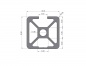 Preview: Aluminum profile 30x30 groove 3N 8 I-type